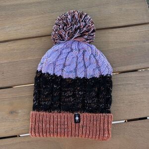 Smartwool Isto Retro Multicolor Knit Pom-Pom merino wool warm Women’s Beanie NWT